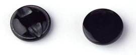 Knoflík 12,5 mm černý lesklý