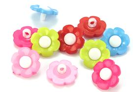 Knoflík 17 mm kytka