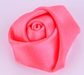 Saténový květ růže 25 mm