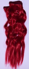 Vlasy pro panenky 25 cm vlnité s rovným koncem