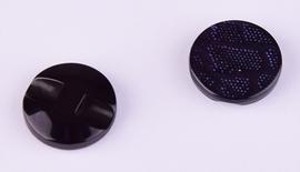 Knoflík 15 mm barevný třpytivý