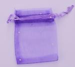 Pytlík organza 70x90 mm zdobený flitry
