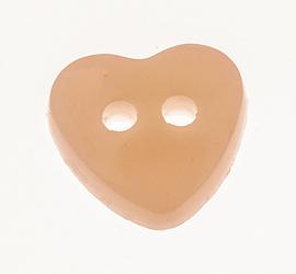Knoflík plastový srdce 12 mm