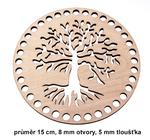 Dno - víko překližkové strom 15cm/8mm