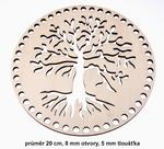 Dno - víko překližkové strom 20cm/8mm