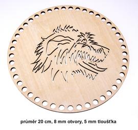 Dno - víko překližkové vlkodav 20cm/8mm