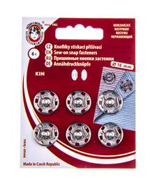 Knoflíky patenty přišívací 16 mm/6ks