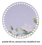 Dno - víko překližkové kruh jasmín 20cm/8mm