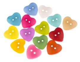 Knoflík 20 mm srdce