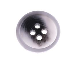 Knoflík 18 mm bílo-šedý