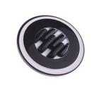 Knoflík 18mm bílo-černý plastový