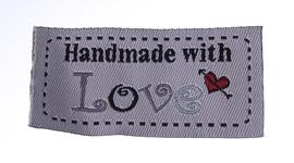 Textilní nášivka HAND MADE  50x25mm