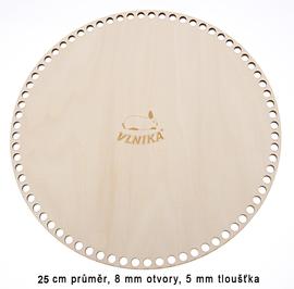 Dno překližkové kruh 25cm/8mm