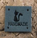 Nášivka HAND MADE kočka 25x25mm