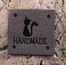 Nášivka HAND MADE kočka 25x25mm