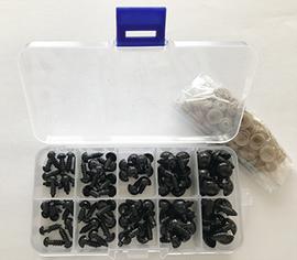 Očička černá set 6 -12 mm/100ks