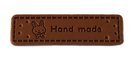 Nášivka  HAND MADE králík 50x15mm