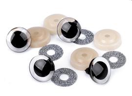 Očička 3D 25 mm glitrová