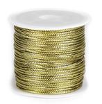 Lurexová šňůra plochá zlatá 1,1mm/30m