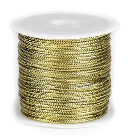 Lurexová šňůra plochá zlatá 1,1mm/30m