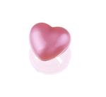 Čumáček lesklý srdce růžové 15mm