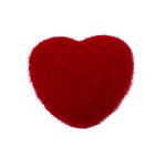 Čumáček plyšový srdce červené 12mm