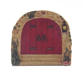 Dekorace dveře dřevěné 8x7cm