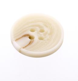Knoflík 20mm béžový mramor plastový