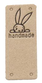 Nášivka  HAND MADE králík 50x20mm