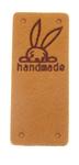 Nášivka  HAND MADE králík 50x20mm