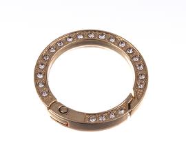 Karabina kruhová s kamínky 34mm