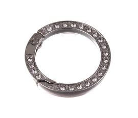 Karabina kruhová s kamínky 34mm