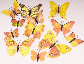 Sada 12-ti motýlů s magnetem