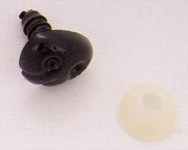 Čumáček 15x13 mm černý