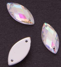 Našívací kamen 7x15 mm duhový