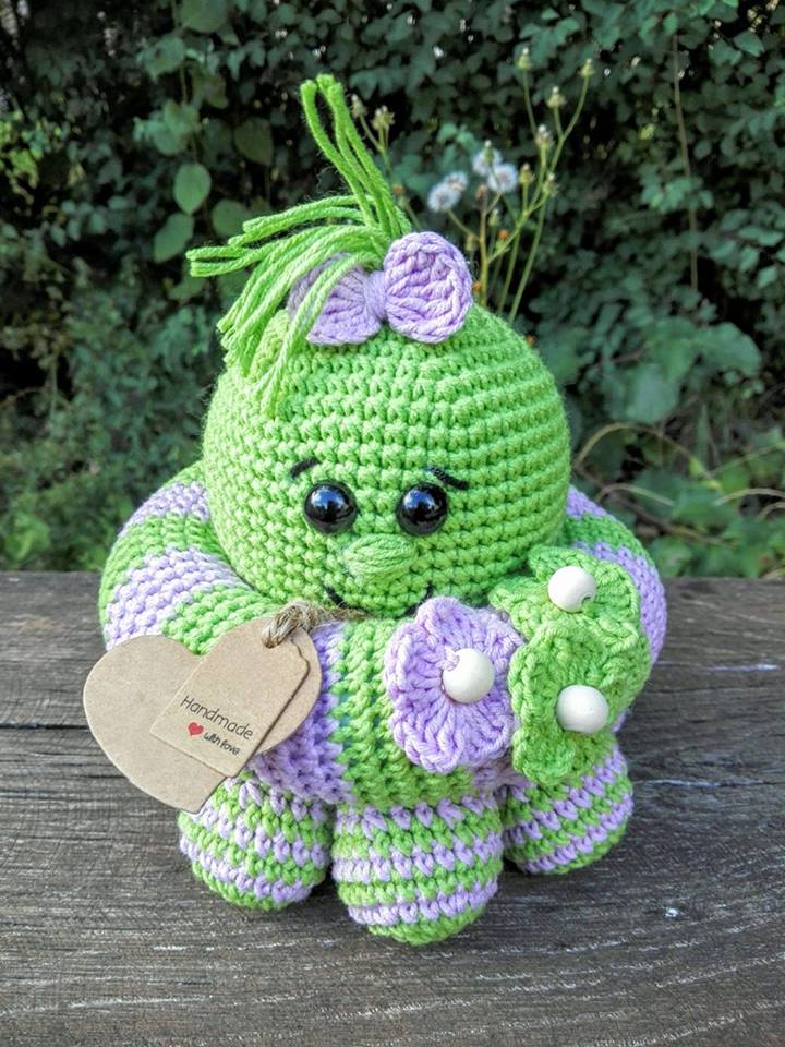 Chobotnička z Amigurumi Vlnika.cz