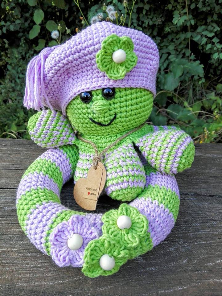 Chobotnička z příze Amigurumi Vlnika.cz